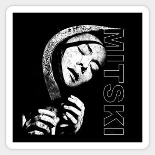 Mitski Time Textured Mirror Sticker